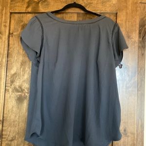 Dark gray blouse by The Loft